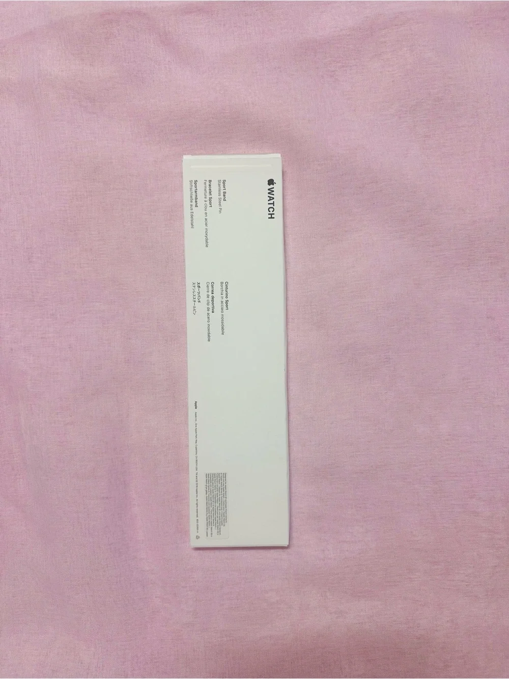 Original APPLE WATCH Silicone Strap Band PINK ONE Side